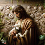 Jesus christ with lamb