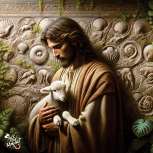Jesus christ with lamb