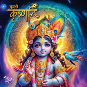 Enchanting Baby Krishna Ji Fridge Magnet